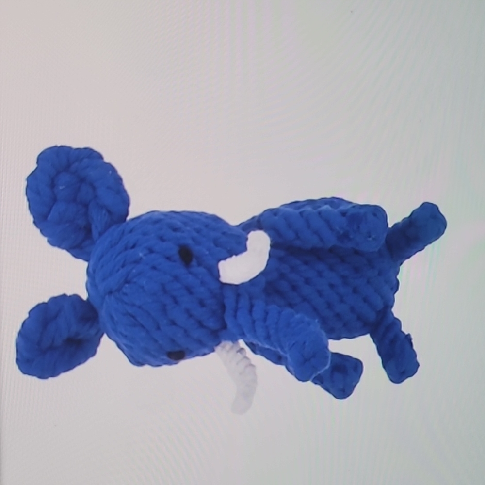 🐕🐶JAX & BONES GOOD KARMA ROPE TOY BLUE LARGE MAMMOTH